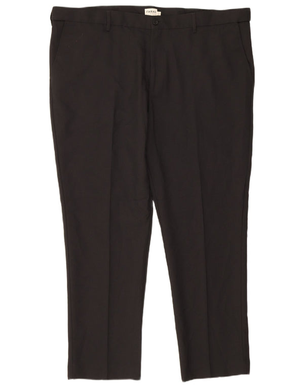 Pantaloni chino classici slim da uomo Farah W44 L29 poliestere nero