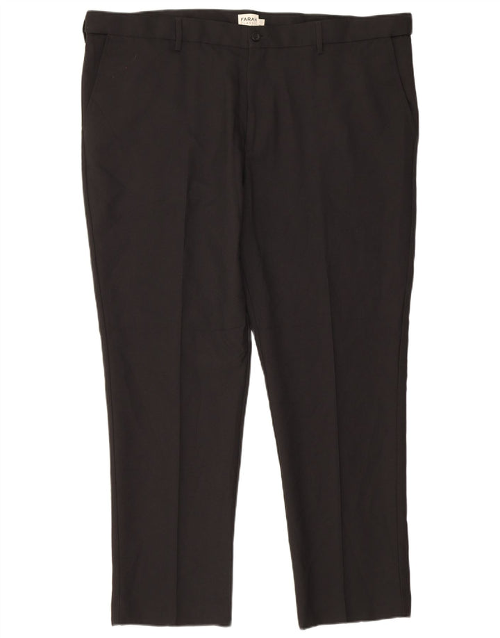 Pantaloni chino classici slim da uomo Farah W44 L29 poliestere nero