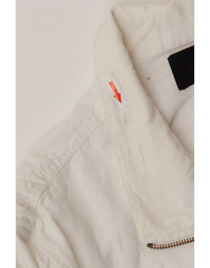 Giacca utility da uomo Zara UK 42 XL poliestere bianco