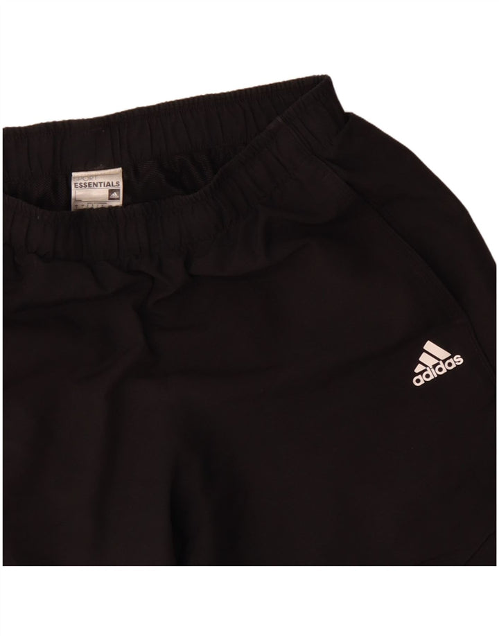 Pantaloncini sportivi Adidas Climalite da uomo grandi in poliestere nero