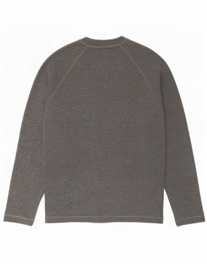 Armani Jeans Uomo Maglione Girocollo Maglione Grande Cotone Grigio