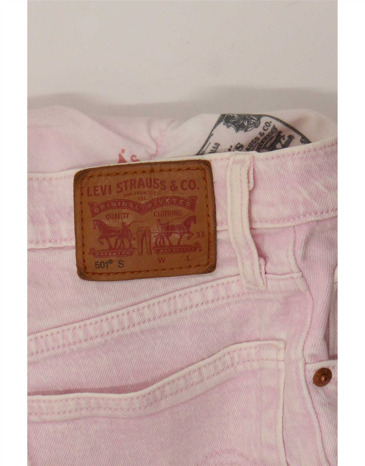 Jeans dritti Levi's 501 da donna piccoli W27 L29 rosa