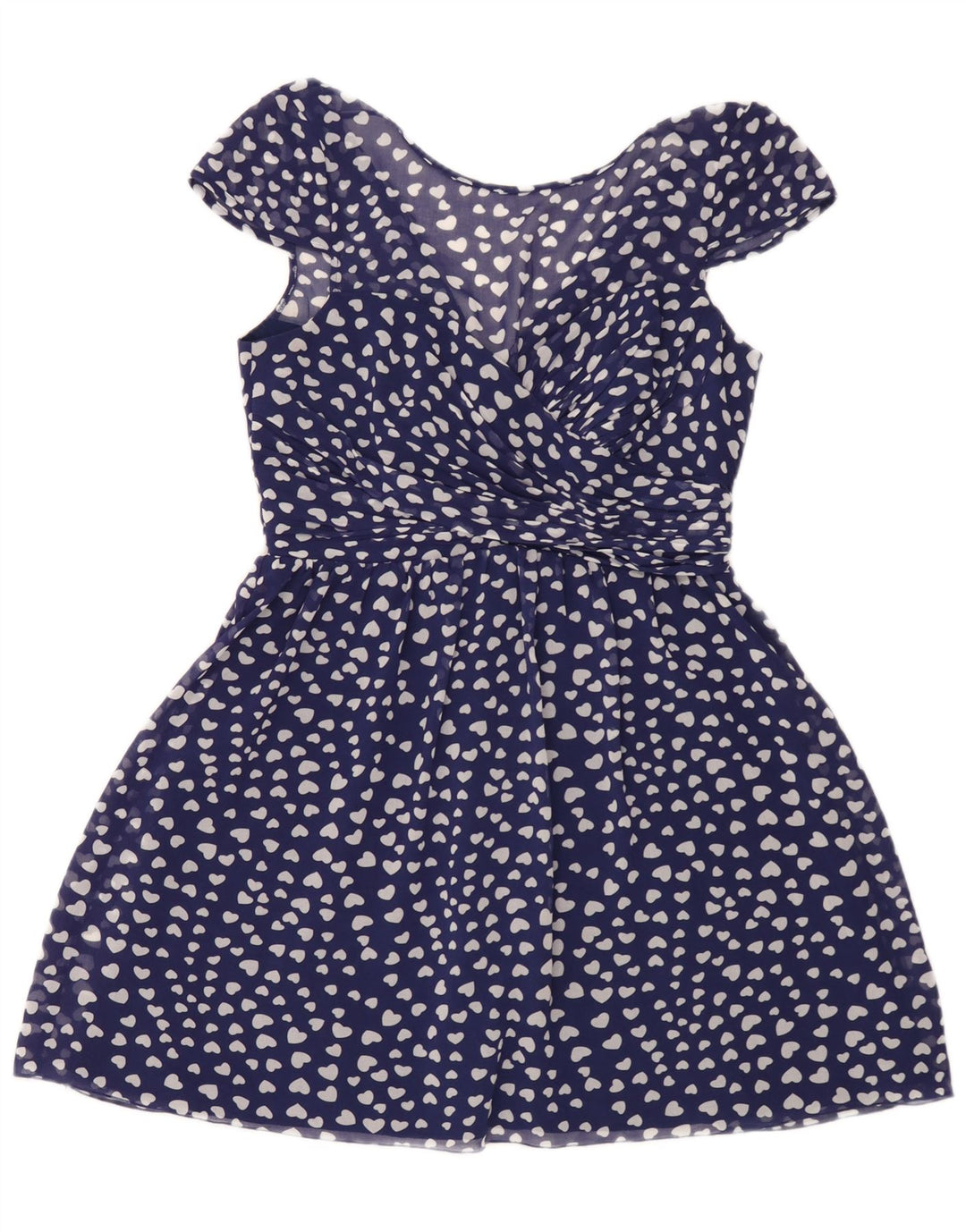 Abito a trapezio da donna con motivo astratto Lipsy UK 12 Poliestere blu medio