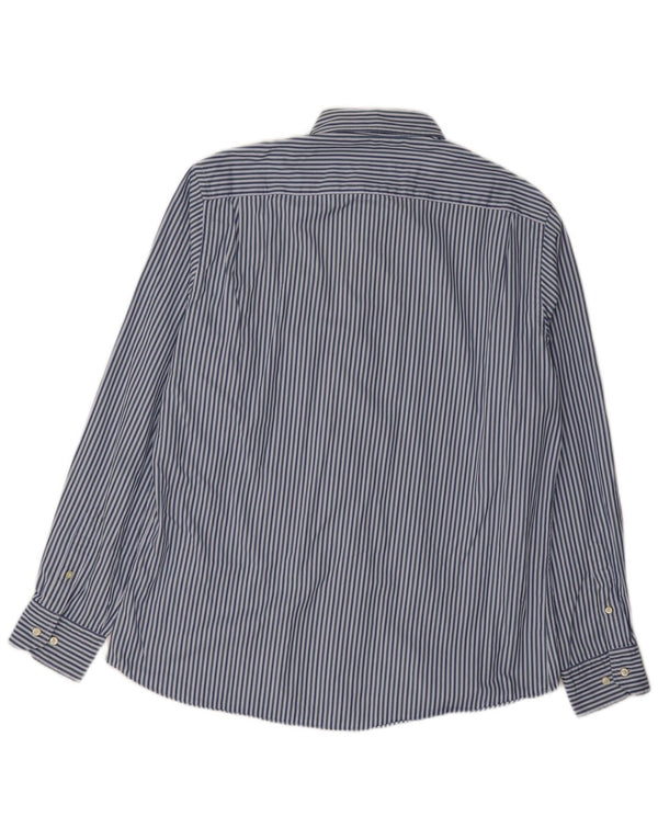 Camicia Uomo Massimo Dutti XL Gessato Blu