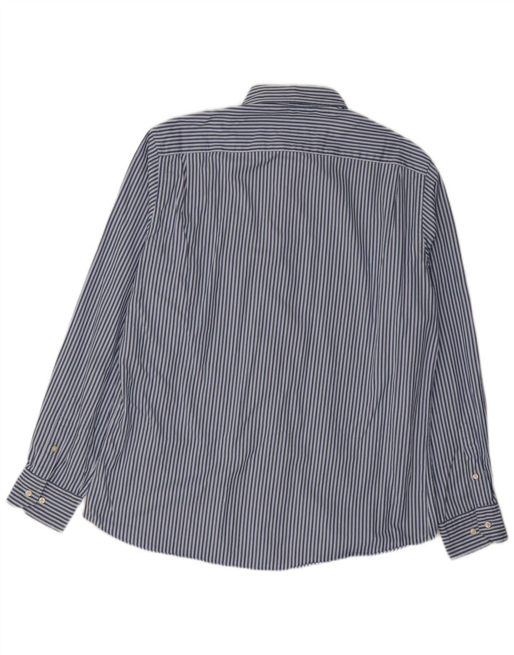 Camicia Uomo Massimo Dutti XL Gessato Blu