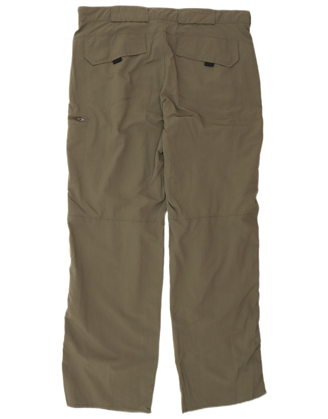 Pantaloni cargo dritti da uomo Eddie Bauer W36 L34 poliestere kaki
