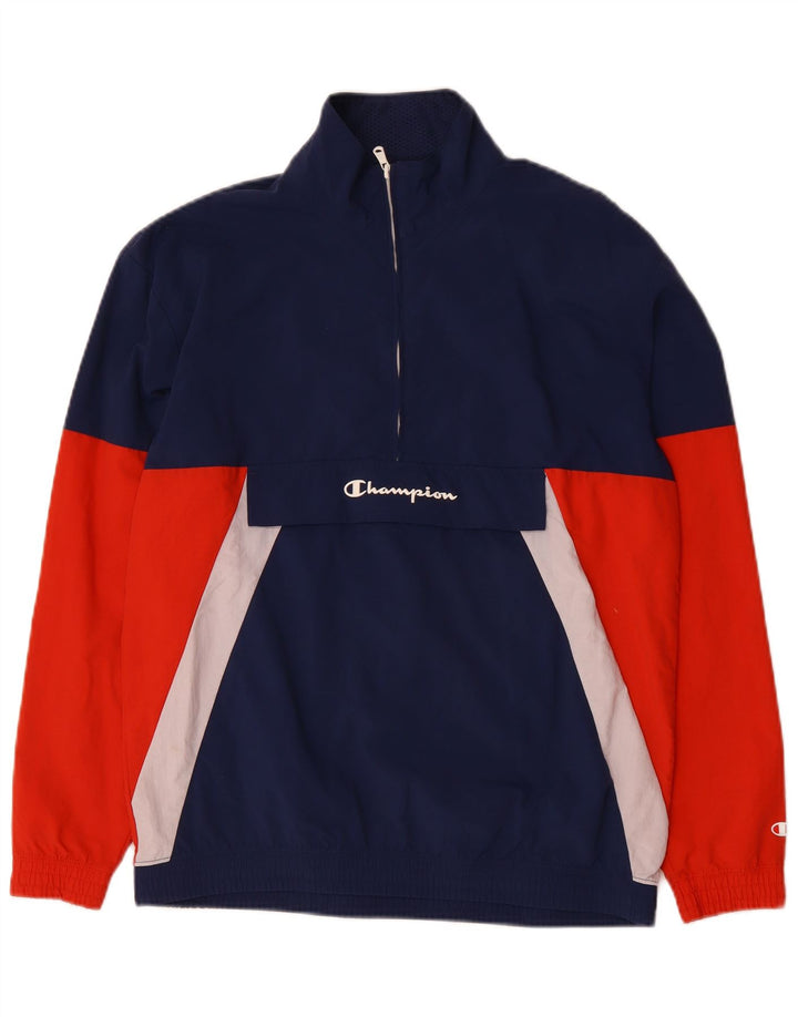 Giacca anorak da uomo Champion UK 38 Medium Blu Navy Colourblock Poliammide
