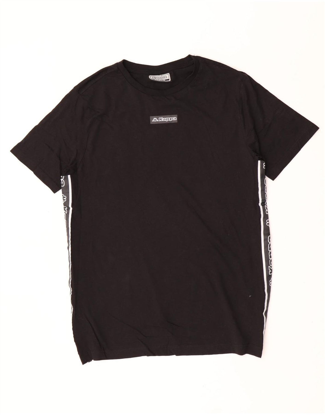 T-shirt grafica da uomo Kappa Top in cotone color block medio nero