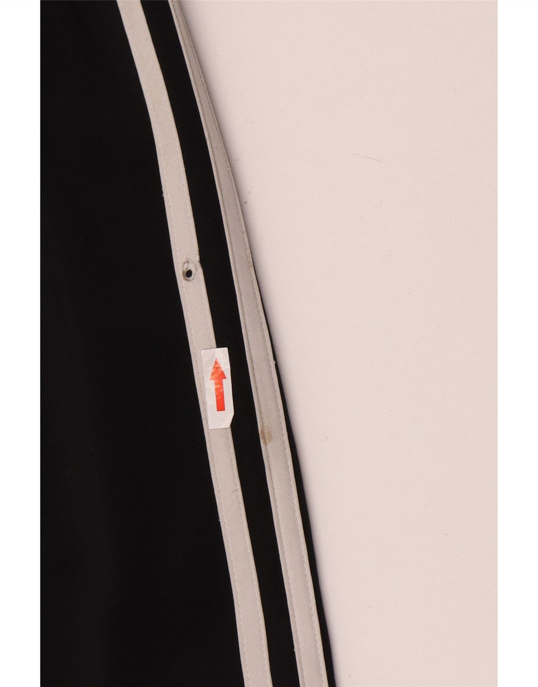 Pantaloni da tuta da uomo Adidas Large neri in poliestere a spina di pesce