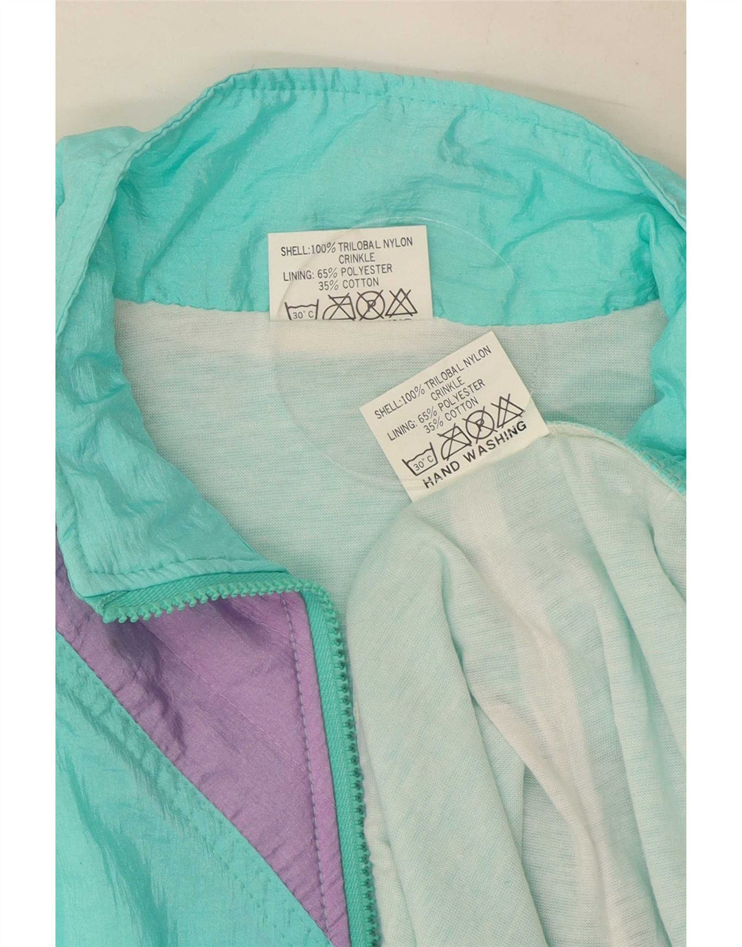 Tuta intera da uomo MC Ross XL in nylon color block turchese