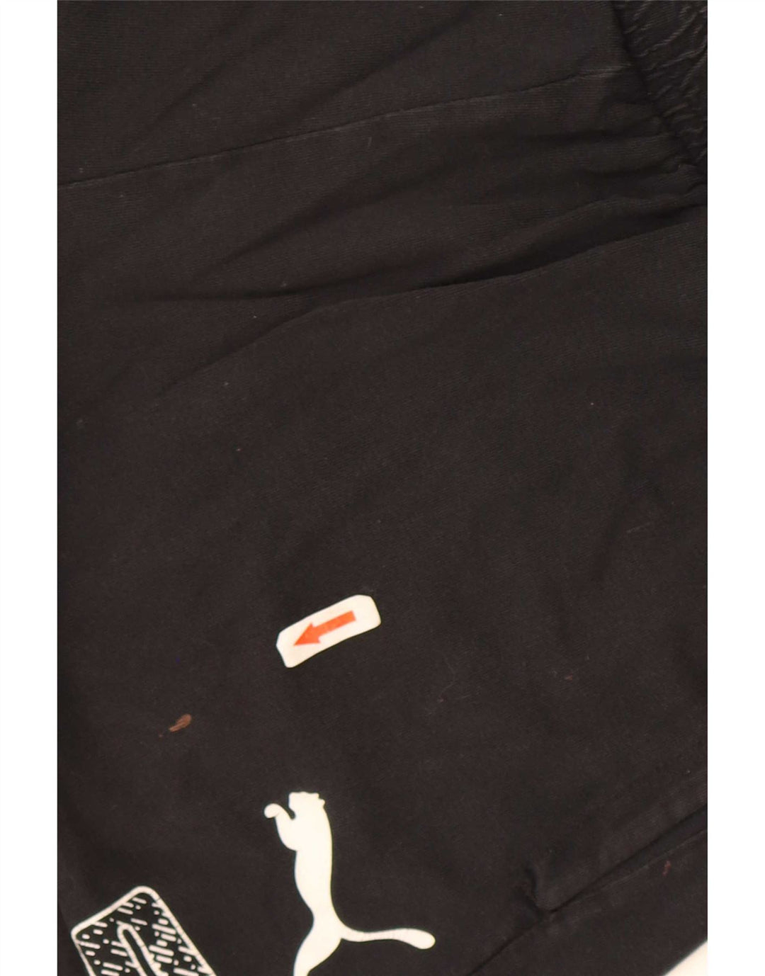 Pantaloncini sportivi grafici da uomo Puma cotone medio nero