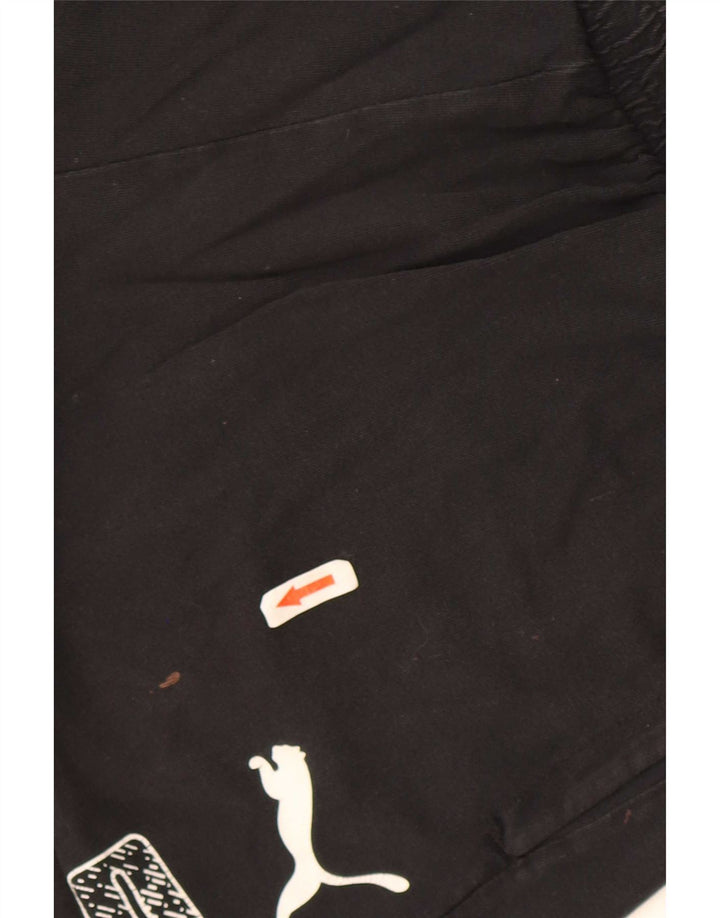Pantaloncini sportivi grafici da uomo Puma cotone medio nero