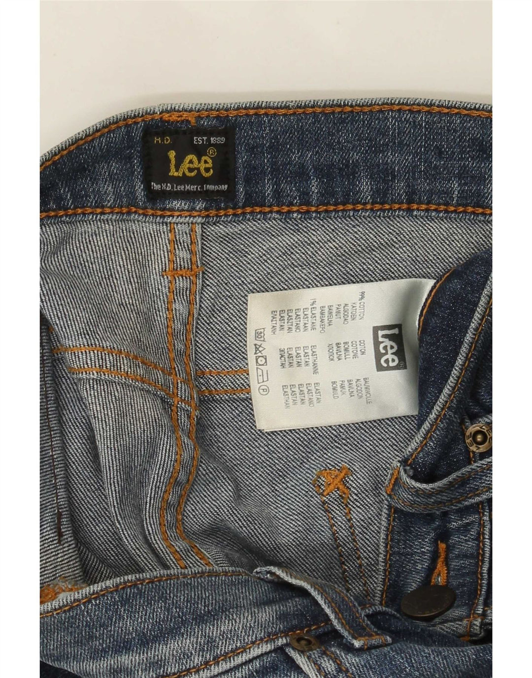 Jeans Lee Powell Slim da uomo W30 L28 cotone blu