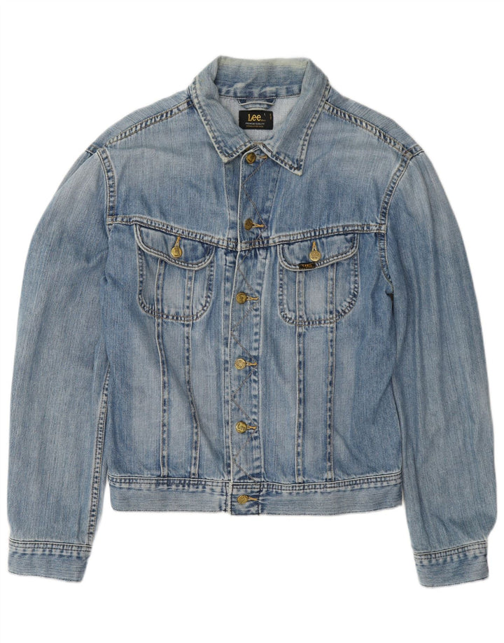 Giacca di jeans Lee Rider da uomo UK 40 grande cotone blu