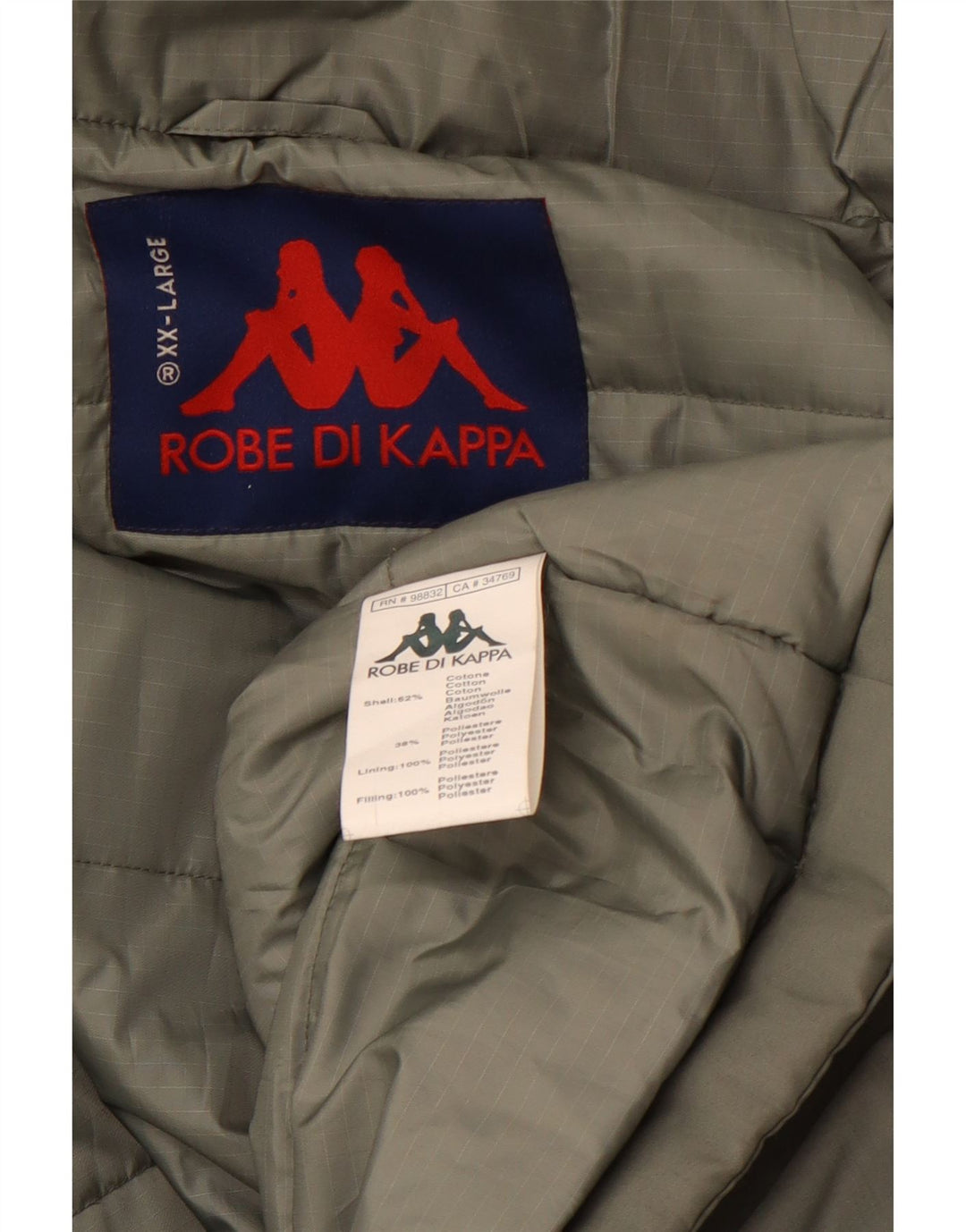 Giacca imbottita da uomo KAPPA UK 44 2XL Cotone verde