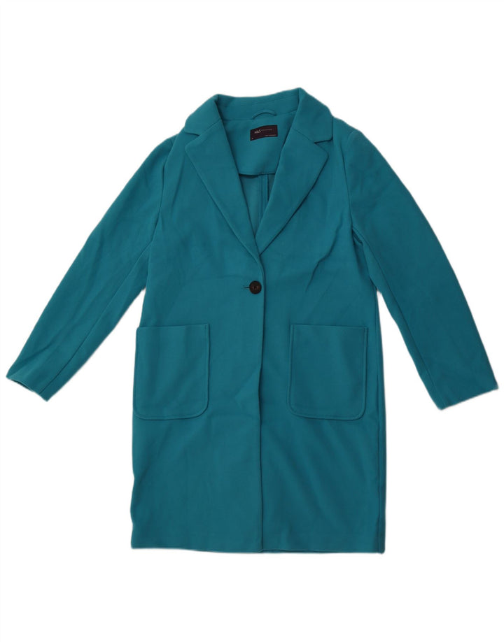 Soprabito da donna MARKS & SPENCER UK 10 piccolo poliestere blu