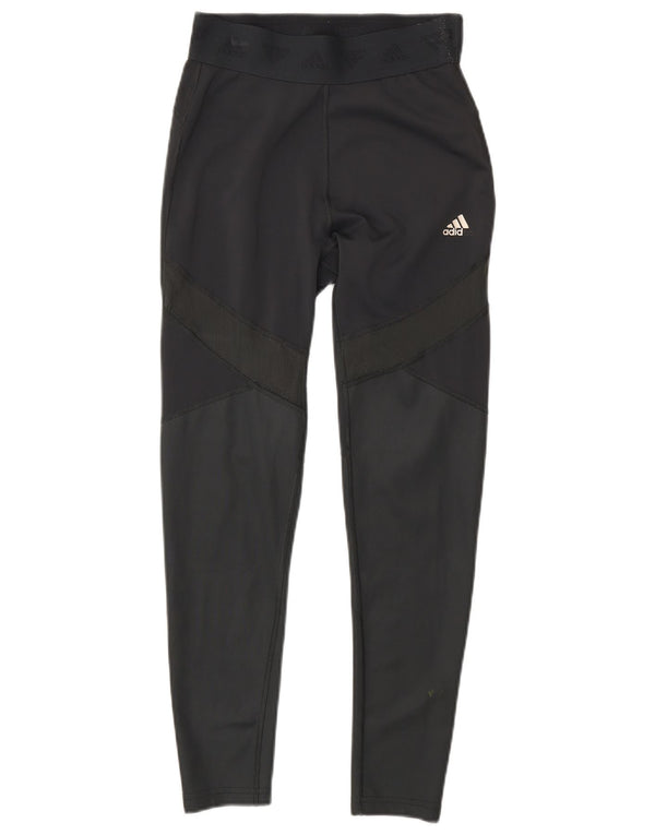Leggings Adidas Aeroready da donna UK 8/10 Small Black Colourblock Sports