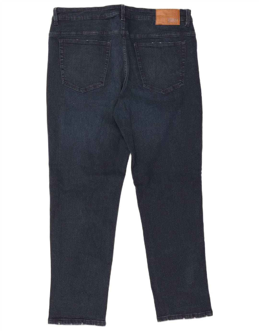 Jeans dritti da uomo Dkny Duane W36 L30 cotone blu navy