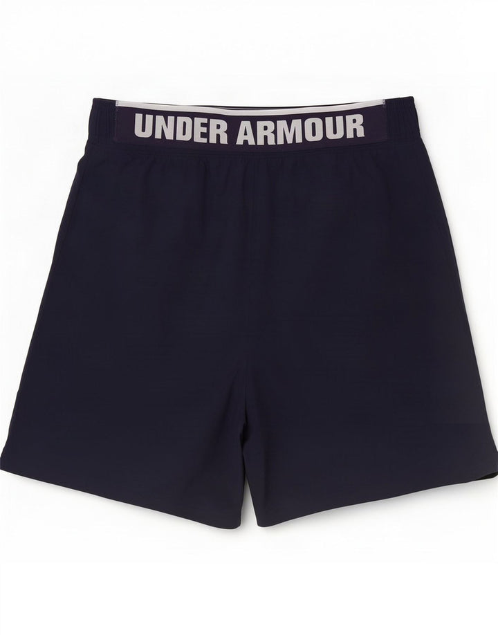 Pantaloncini sportivi da uomo Under Armour grandi in poliestere blu navy