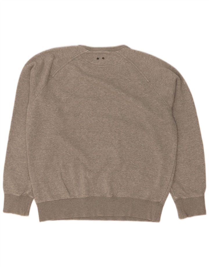 Felpa con grafica da donna Converse Maglione UK 14 Cotone grigio medio