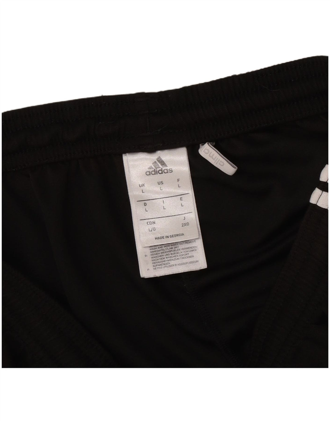 Pantaloncini sportivi Adidas Climalite da uomo grandi in poliestere nero