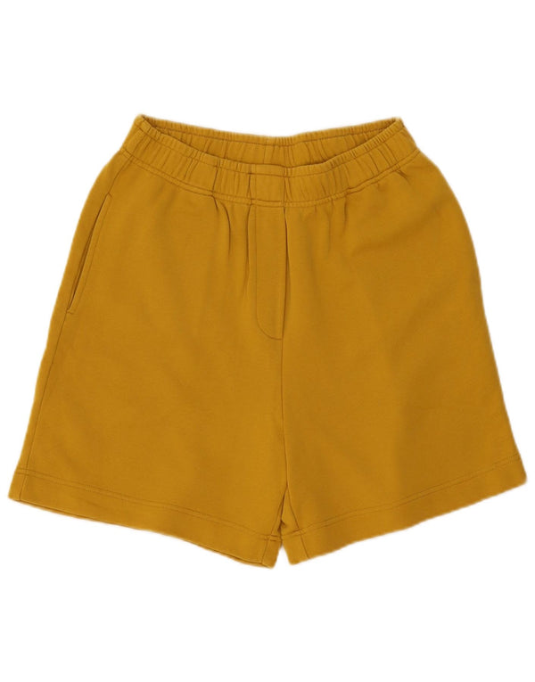 Pantaloncini sportivi da donna Stefanel UK 8 piccoli in cotone giallo