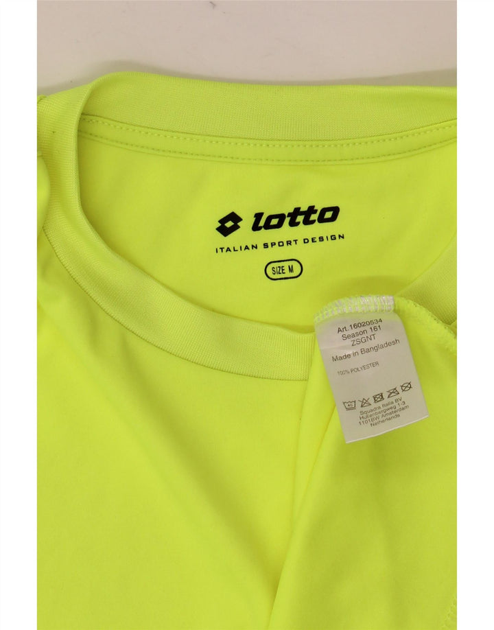 T-shirt da uomo Lotto Top verde medio in poliestere