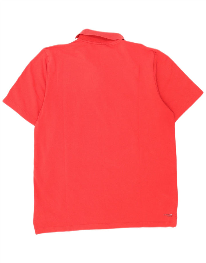 Polo Adidas da uomo XL in cotone rosso