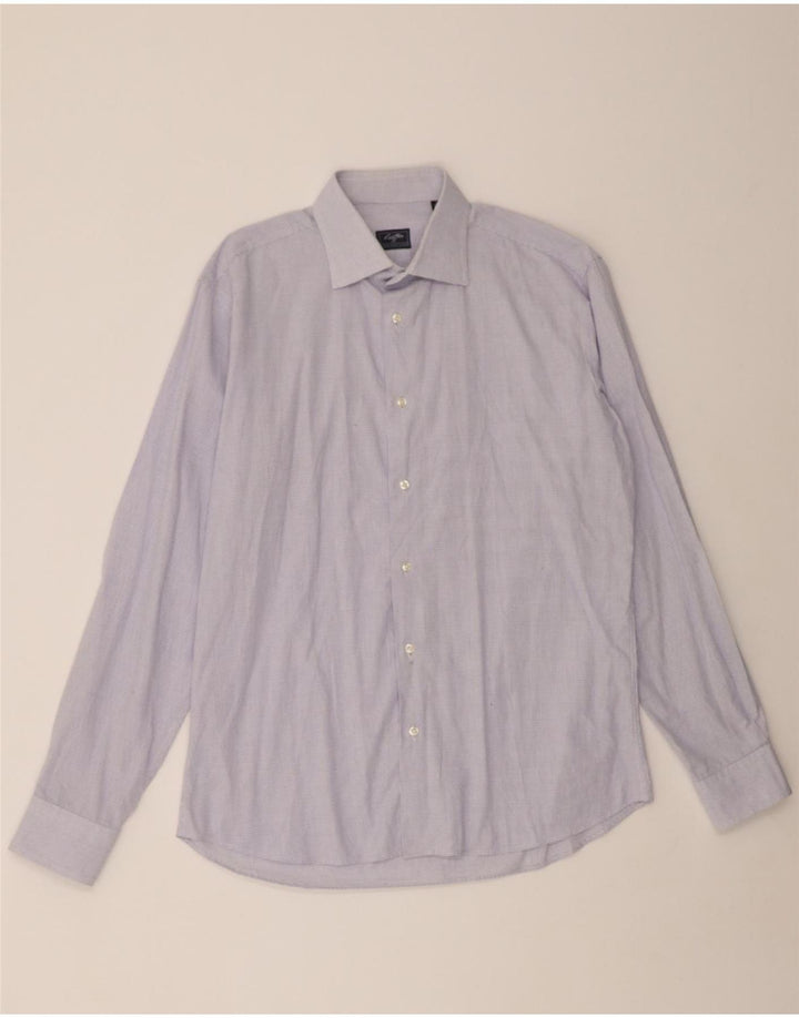 LOTTO Mens Shirt Size 41/44 Large Blue Check Vintage Lotto and Second-Hand Lotto from Messina Hembry 