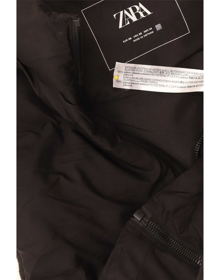 Gilet imbottito oversize da donna Zara UK 6 XS poliestere nero