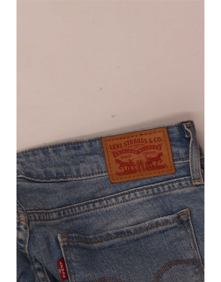 Jeans Levi's da donna 711 slim invecchiati W27 L28 cotone blu