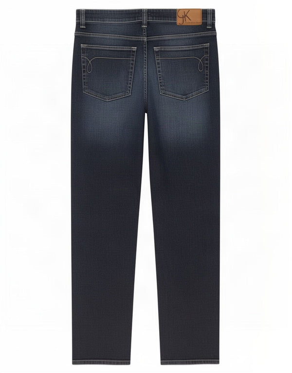Jeans dritti da uomo Calvin Klein W31 L32 cotone blu