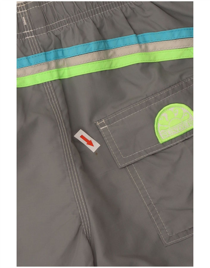 Pantaloncini da bagno da uomo Sundek in poliestere grigio medio
