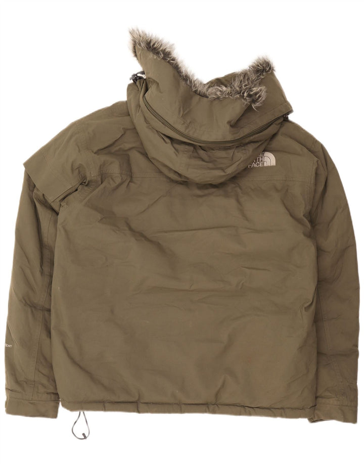 Giacca imbottita con cappuccio da uomo The North Face UK 38 nylon kaki medio