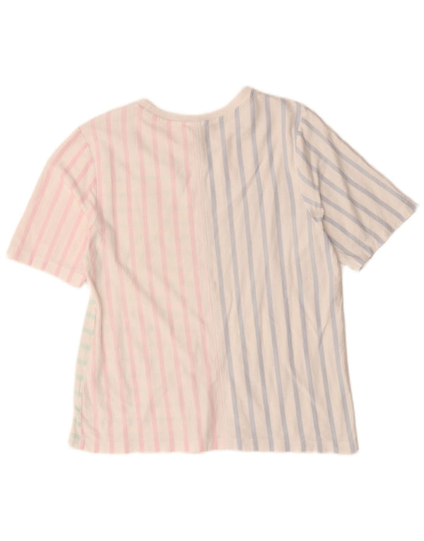T-shirt da donna Tommy Hilfiger Top UK 10 piccola in cotone a righe multicolore