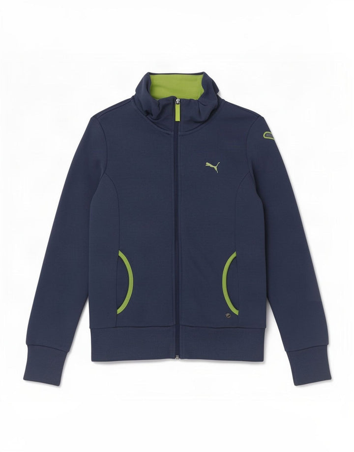 Giacca da ginnastica da donna con grafica Puma UK 12 Medium Blu Navy Cotone