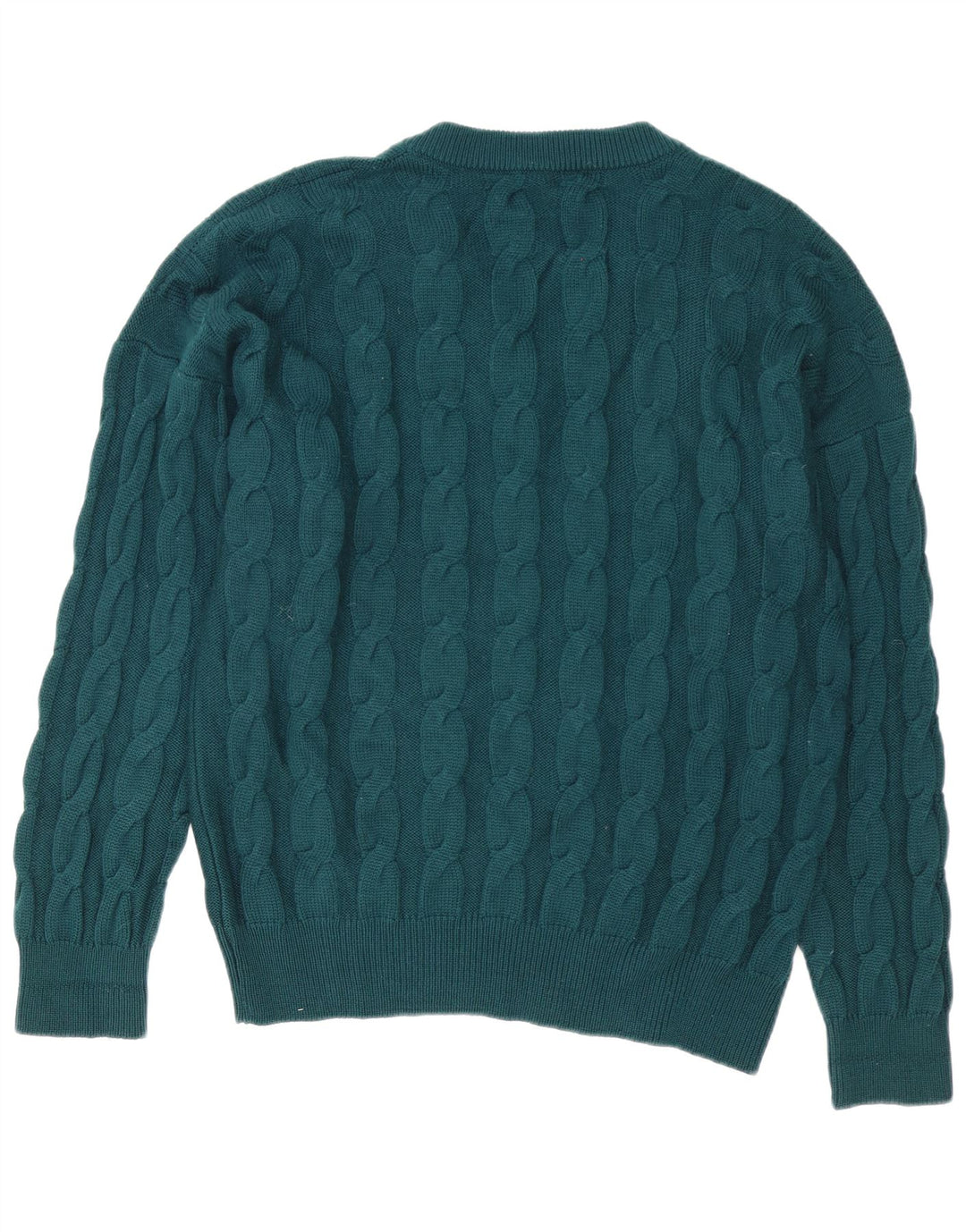 Maglione Fila Uomo con scollo a V IT 52 Large Verde Lana Vergine