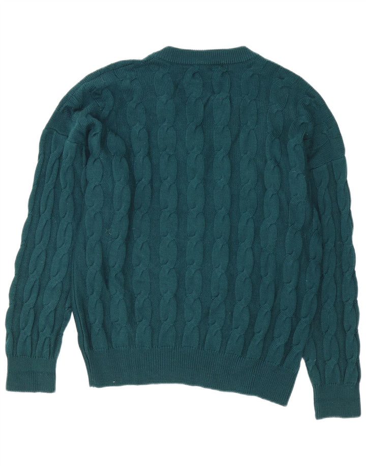 Maglione Fila Uomo con scollo a V IT 52 Large Verde Lana Vergine