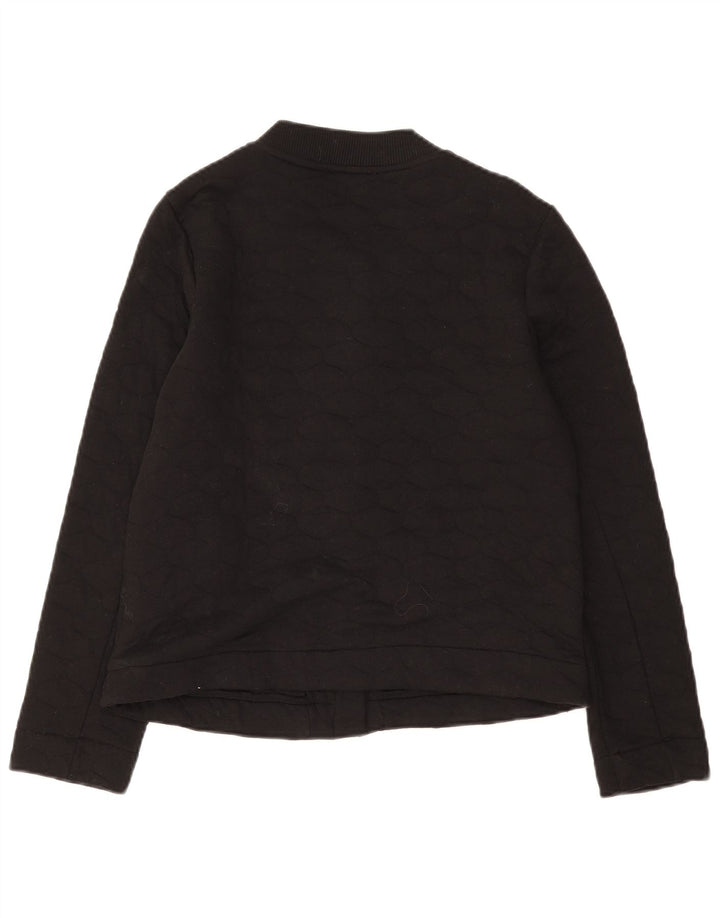 Giacca trapuntata slim fit da donna Marks & Spencer UK 12 cotone nero medio