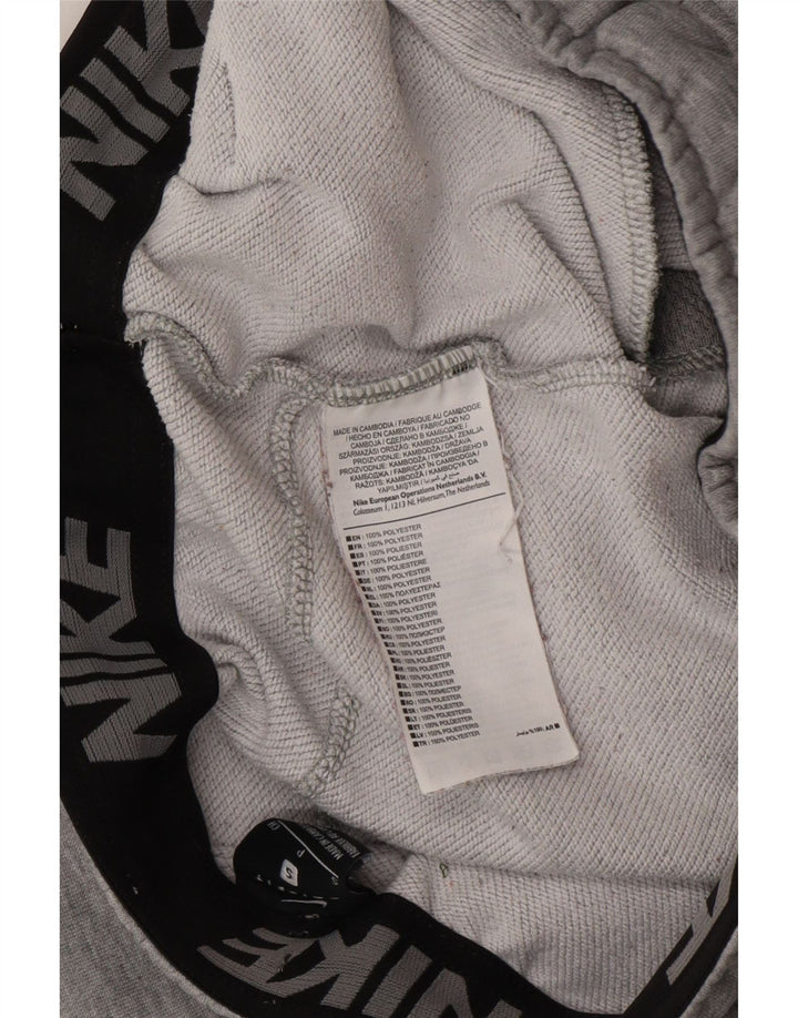 Pantaloni da tuta da uomo Nike Joggers piccoli in poliestere grigio