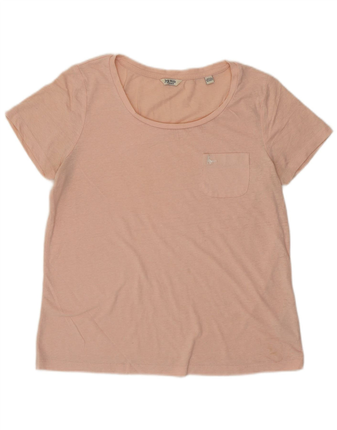 T-shirt da donna Jack Wills Top UK 12 poliestere rosa medio