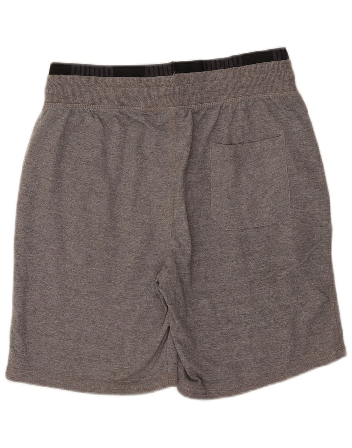 Pantaloncini sportivi grafici da uomo Puma in cotone grigio medio