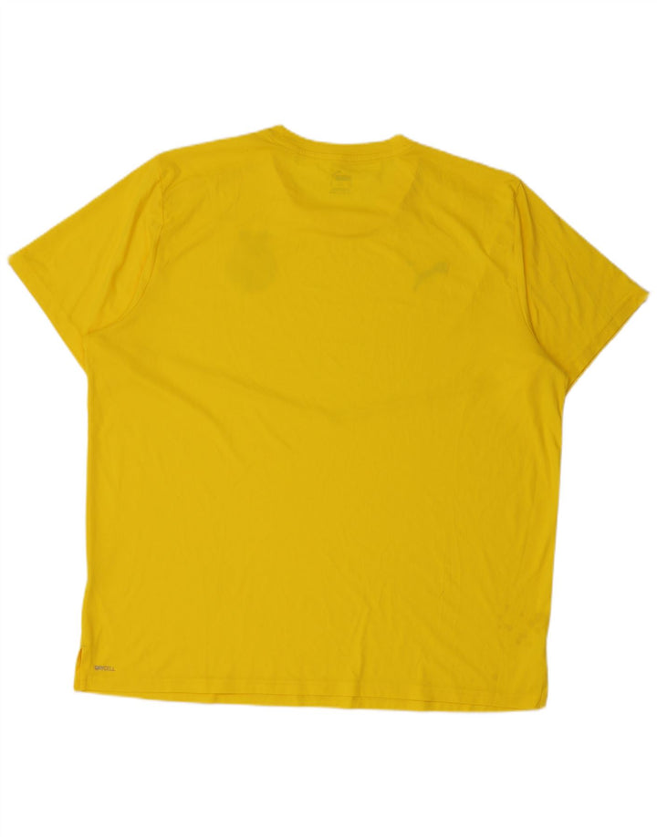 Puma Uomo BVB Dortmund T-shirt grafica Top XL Gialla