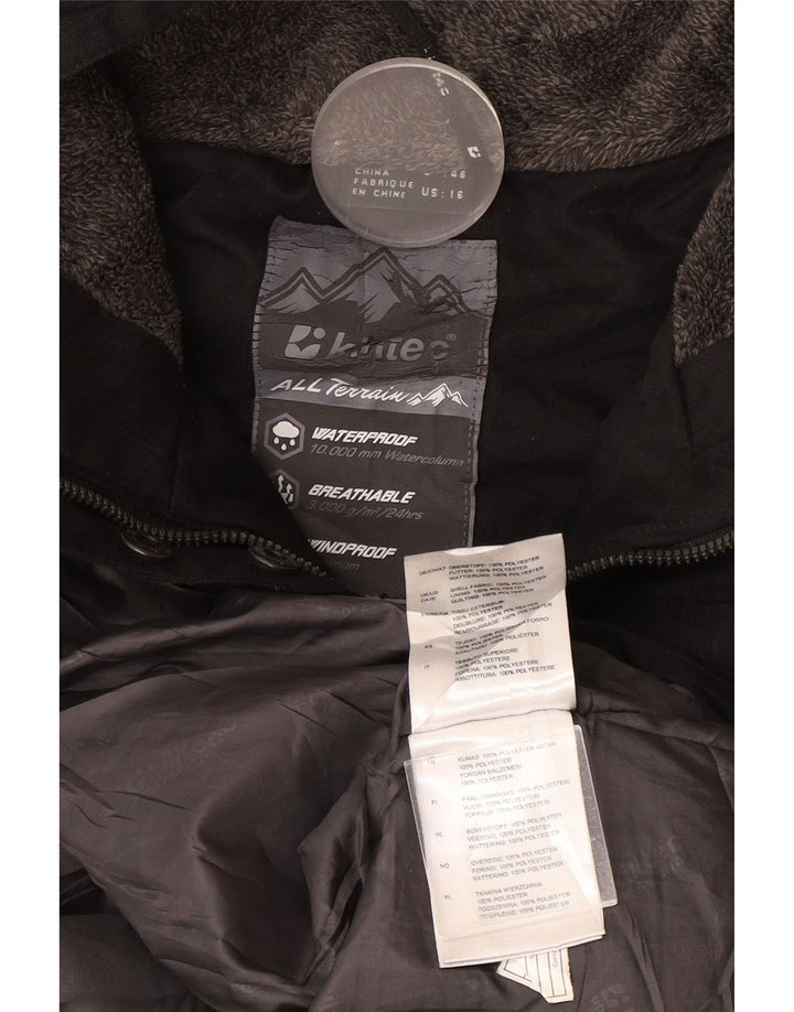 Giacca a vento con cappuccio da donna Killtec UK 16 grande poliestere nero