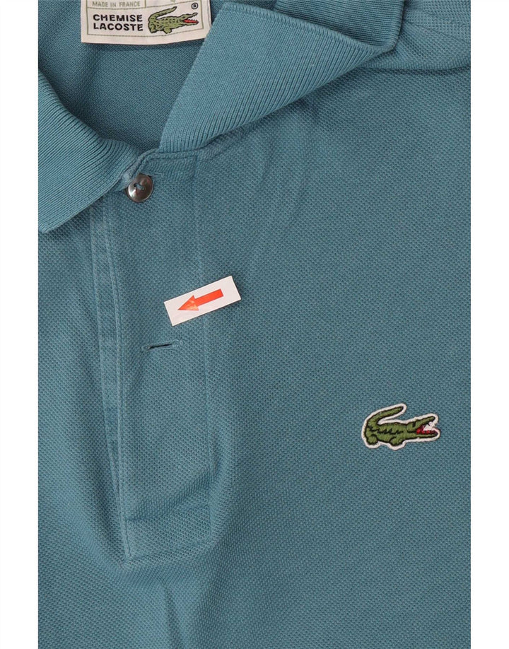 Polo da uomo Lacoste taglia 4 cotone blu medio