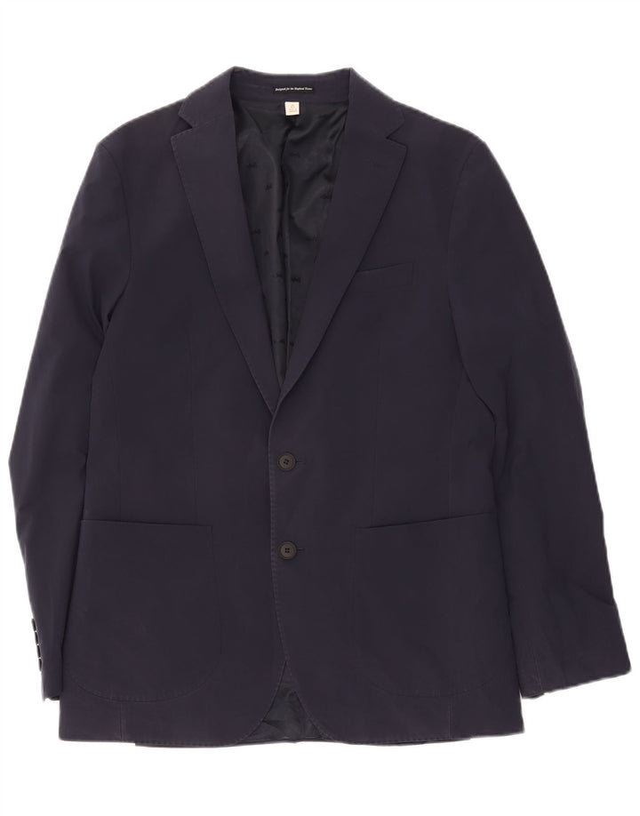 Giacca blazer a 2 bottoni da uomo Marks & Spencer UK 38 medio blu navy