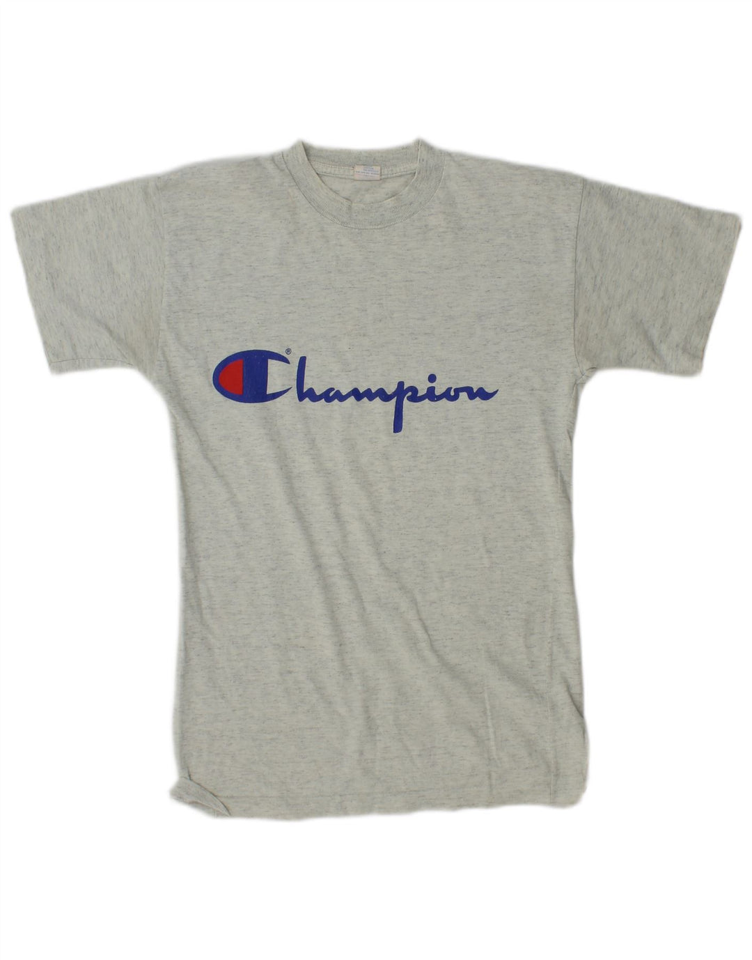 T-shirt grafica CHAMPION per ragazzi, 11-12 anni, grande, in cotone grigio screziato