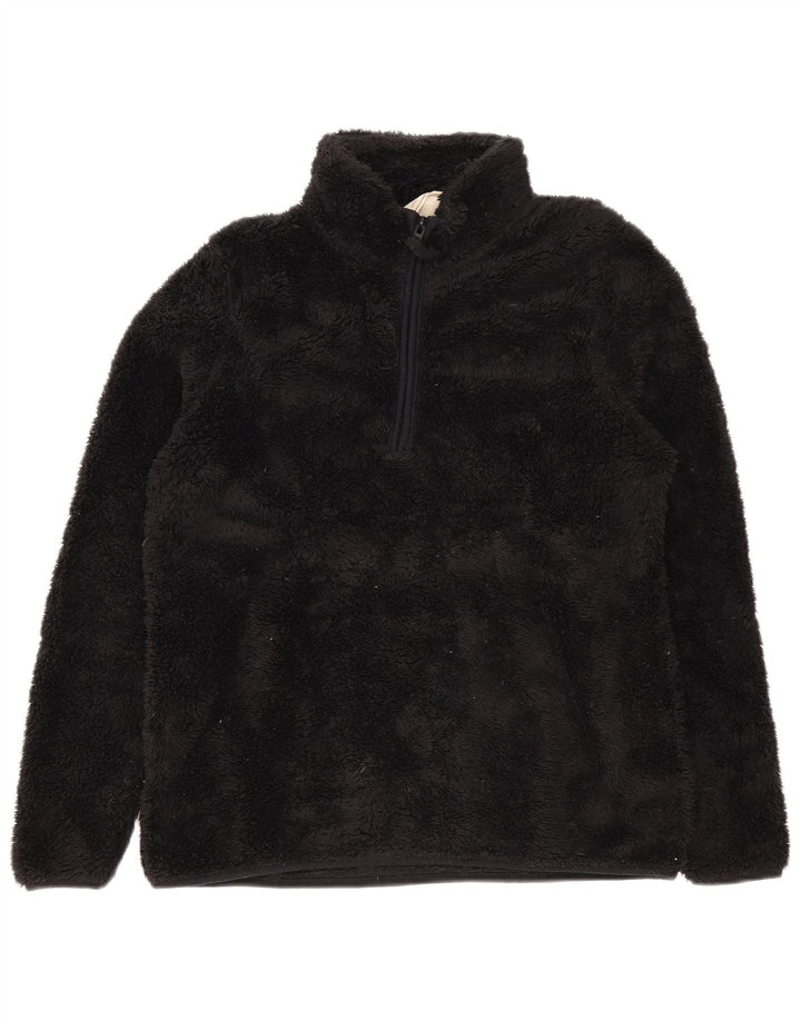 Maglione in pile da donna con collo e zip Mountain Warehouse UK 12 medio nero
