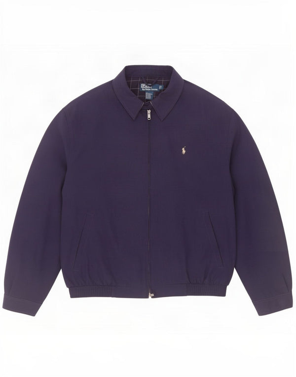 Giubbotto bomber da uomo Polo Ralph Lauren UK 40 grande poliestere blu navy