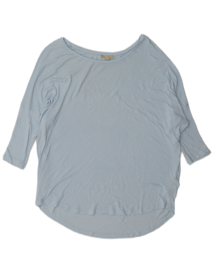 Phase Eight Top oversize da donna con maniche a 3/4 UK 8 Small in viscosa blu